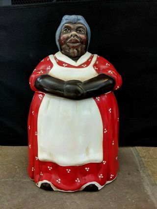 Rare Cookie Jar Memories Of Mama By Diana Goodin Tulsa - Red - Black American