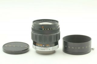【Rare N.  - 】Konica Konishiroku Hexanon 100mm f/2.  8 Lens,  Hood from JAPAN g14 2