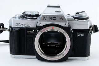 Rare SILVER BODY Exc,  Minolta X - 700 MPS 35mm SLR Camera Japan A0655 3