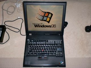 Rare Ibm Thinkpad G41 Laptop Windows Xp/98 Gaming,  Floppy Drive,  Great