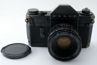 Rare [Excellent,  ] Canon Canonflex RP Black Film Camera w/50mm f1.  8 From Japan 3