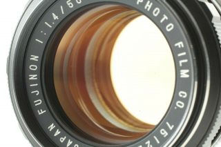 Rare Early model [NEAR MINT] Fuji Fujinon 50mm f/1.  4 M42 Mount Lens from Japan 2