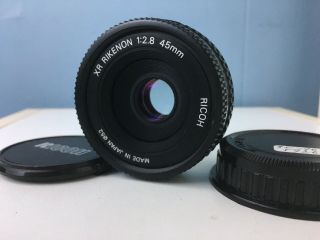 RARE Ricoh XR Rikenon 45mm F2.  8 Pentax K Pancake Lens 3