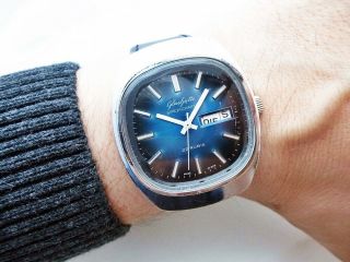 Rare German Glashutte / GlashÜtte Spezichron Automatic Watch 1970 