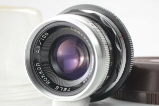 【super Rare Mint】minolta Tele Rokkor 100mm F/4.  8 Lens For A2 - Lt From Japan I20