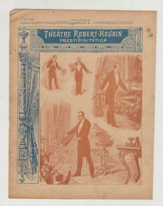 Rare & Theatre Robert Houdin Souvenir Circa 1890 - 2