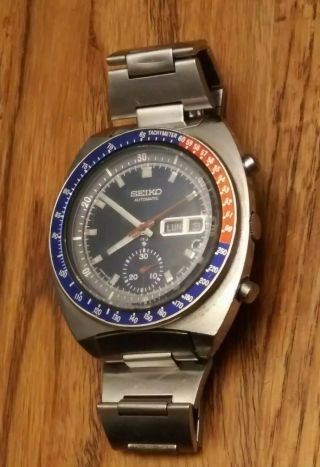 Seiko Pepsi Automatic Vintage Diver Watch 6139 - 6005 Men 