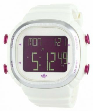Adidas Unisex Seoul Candy White,  Pink Digital Square Dial Watch - Adh2076