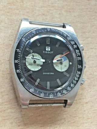 Vintage Tissot Seastar Chronograph Watch 40508 - 8x Lemania 1277 Non