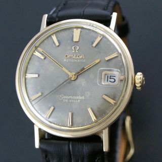 Rare 1964 Omega Seamaster De Ville Automatic 14k Gold & Steel Project Watch,  Nr