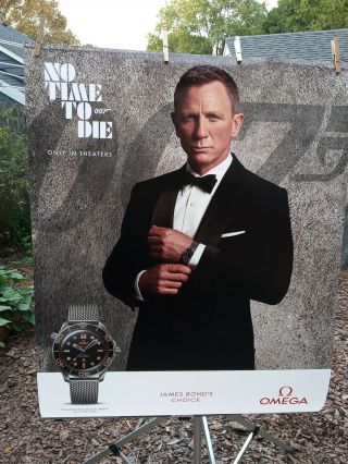 Omega James Bond 007 No Time To Die Seamaster Exclusive Boutique Poster Visual