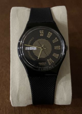 Swatch Watch 1990 “broadcast” Gb720 Standard Gent 34mm.