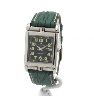 Vintage Jacques Lemans Reverso 20j Automatic 1 - 830 Square Wrist Watch 8755 - 1
