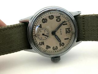 1944 Elgin Military Ord Dept Usa Of Us Army 554 Dial Band Ww2