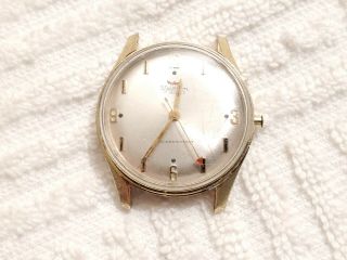 Vintage Waltham Swiss 17 Jewels Wind Up Watch Silver Dial Gold Tone Men 