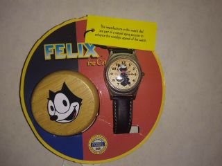 FOSSIL FELIX THE CAT LAUGHING CAT COLLECTORS WATCH TIN 1994 2