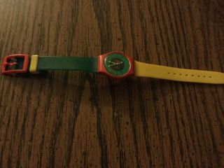 Womens Swatch Watch/multi Color Band.