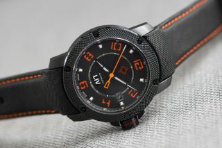 Liv Genesis Gx1 - A Swiss Made Automatic Watch,  Black Ip,  Extra Straps,