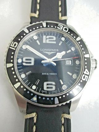 Mens Longines Hydro Conquest L3.  640.  4 Wr 300m/1000ft Watch