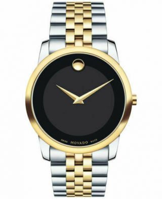 Movado Museum Classic Two - Tone Pvd Stainless Steel Bracelet Watch 0606899
