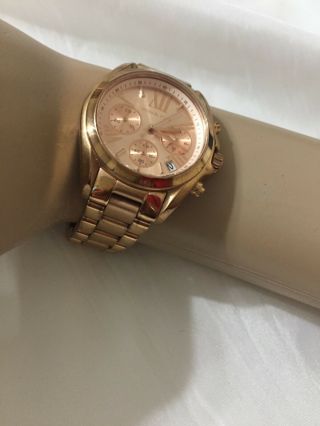 Michael Kors Bradshaw Rose Gold Tone Stainless Steel Ladies Wrist Watch Mk5799