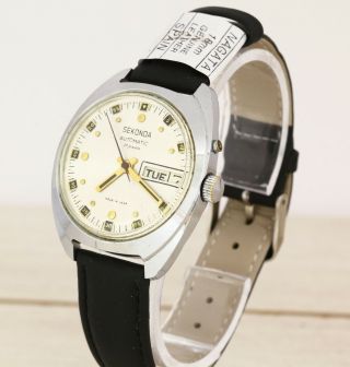Sekonda Slava 2427 Automatic Ussr Soviet Wristwatch 27 Jewels Export Version