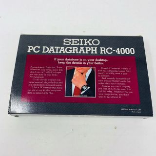 SEIKO RC - 4000 PC Datagraph Vintage Computer Watch Set IN OPEN BOX 3