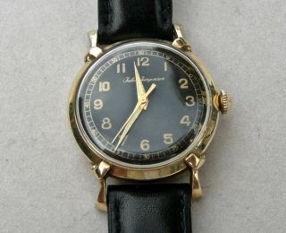 Vint.  Jules Jurgenson Solid 14k Yellow Gold Case Wrist Watch,  Automatic ?
