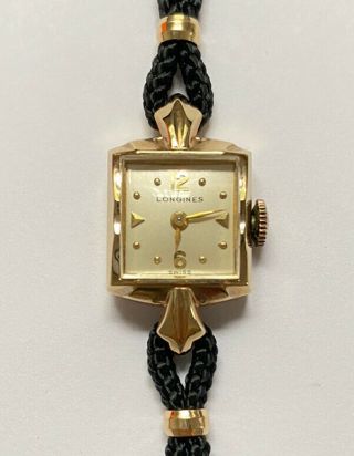 Longines 17 Jewels 10k Gold Filled Mechanical Women’s Ladies Watch Vintage 1950s