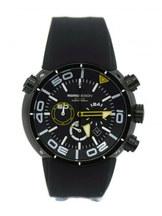 Momo Design Diver Chronograph Black Stainless Steel Watch Md1005
