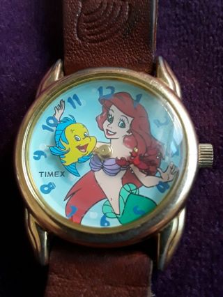 Vintage Timex The Little Mermaid Animated Disney Character Watch