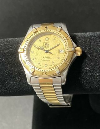 Tag Heuer 964.  013 Gold/silver 2000 Watch - Unisex Midsize Water Resistant Sport
