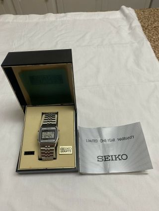 Vintage Old Stock Seiko A914 - 5a09 - Ao Alarm Chronograph Lcd Digital Quartz