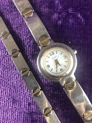 Ecclissi Sterling Silver Watch With Matching Milor Bracelet 61.  5g Total