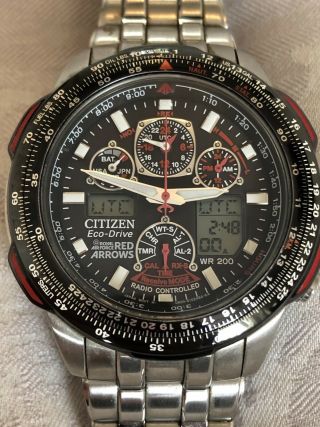 Mens Citizen Eco Drive Limited Edition Red Arrows Skyhawk At Watch U600 - S069092