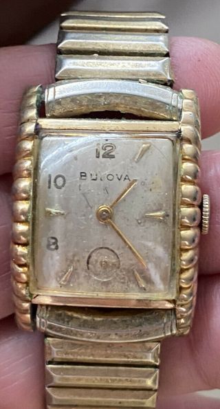 Vintage Bulova Watch 10k Rolled Gold Plate
