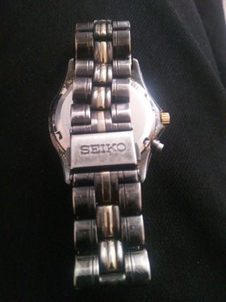 Seiko Kinetic 5M62 - 0C80 Power Reserve Indicator Wristwatch Capacitor 2
