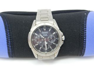 Seiko Solar Titanium 370036 V14j - 0ae0 Watch