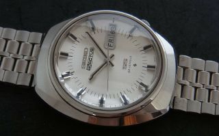 Rare Vintage Seiko 5 Actus Ss Model 6106 - 7590 Automatic 23 Jewels Watch