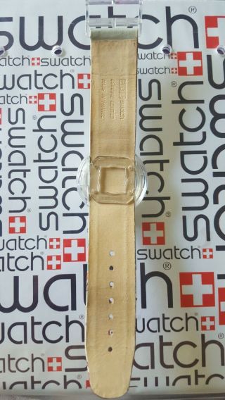 Swatch The Life Saver PWK180 1993 Pop 39mm Textile Over Leather 3