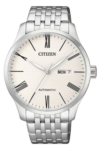 Citizen Nh8350 - 59a Automatic White Dial Stainless Steel Bracelet Men 
