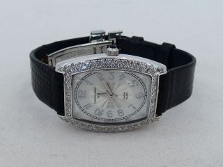 Charles Hubert Paris Ladies Stainless Steel & Diamond Wristwatch Fl - 1