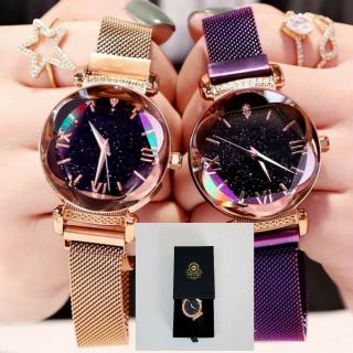 Damenuhr Armbanduhr Analog Edelstahl Quarz Chronograph Uhr Gold Blau Lila Frauen
