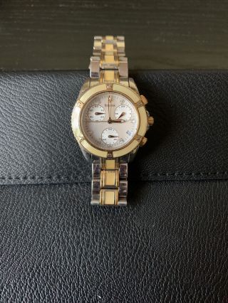 Bulova Women’s Watch - Two Toned - Gold And Silver And Mother Pearl
