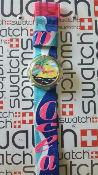 Swatch Lonely Island PWK182 1993 Pop 39mm Textile 2