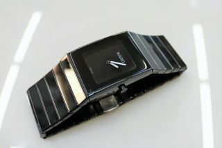 Rado Diastar 152.  0784.  3 Hi - Tech Black Ceramic 28mm Wristwatch