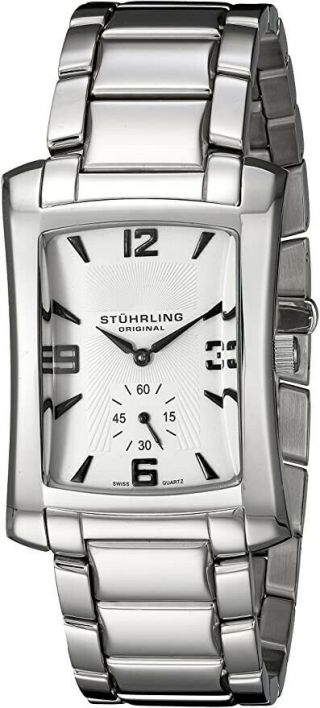 Stuhrling Men’s 144b.  321110 Gatsby Swiss Quartz Stainless Steel Bracelet Watch