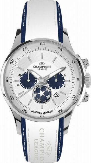 Very Rare Special Edition Jacques Lemans Sports Watch Uefa Champions League Ucl