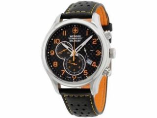 Wenger Swiss Army Military Black Dial Men 
