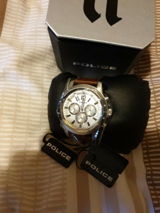 Police Mens Scrambler Watch Rrp £179 And Boxed